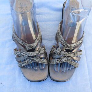 Life Stride Madrigal Strappy Slip On Wedge Sandals